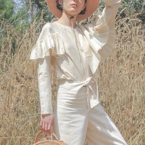 NWT Micaela greg sailor knot pant cream